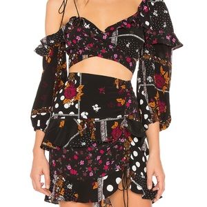 St Louis Crop Top in Patchwork For Love & Lemons